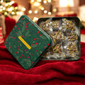 Roasted and Salted Pistachio Kernels Snack Box – Individually Wrapped Pistachios in Festive Christmas Tin, Healthy Nut Snack for Corporate Gifting or Sharing I Comes with Gift Bag I Pistachios in Sachets (250g total)